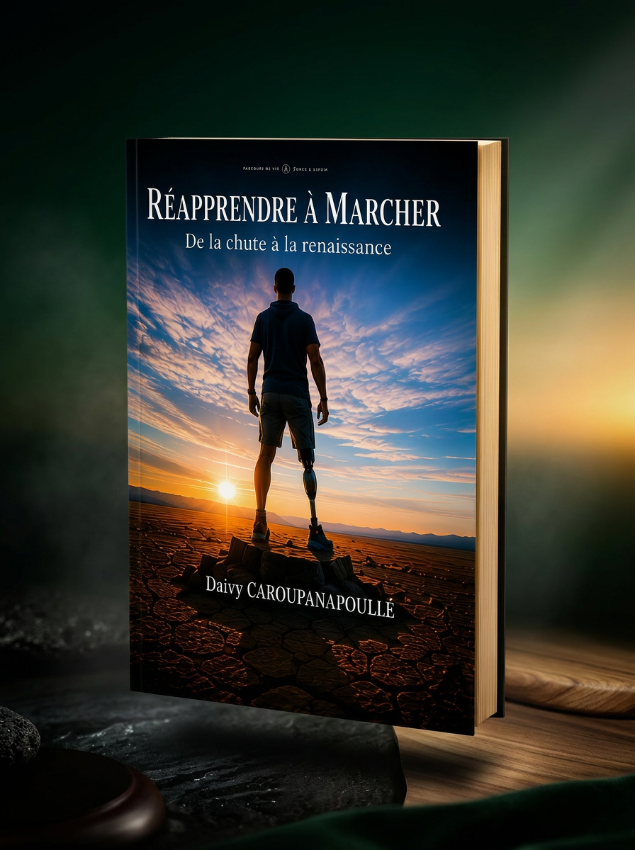 Couverture du livre Réapprendre à Marcher de Daivy Caroupanapoullé