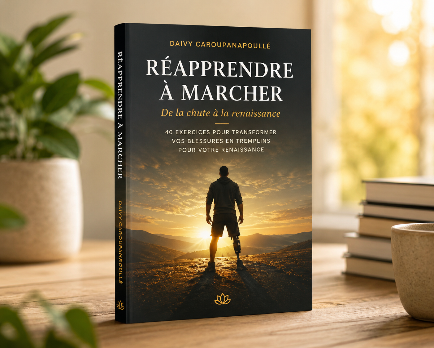Livre Réapprendre à Marcher de Daivy Caroupanapoullé